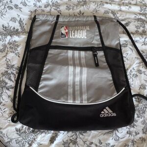 Adidas Gray and Black Drawstring Bag NBA Summer League